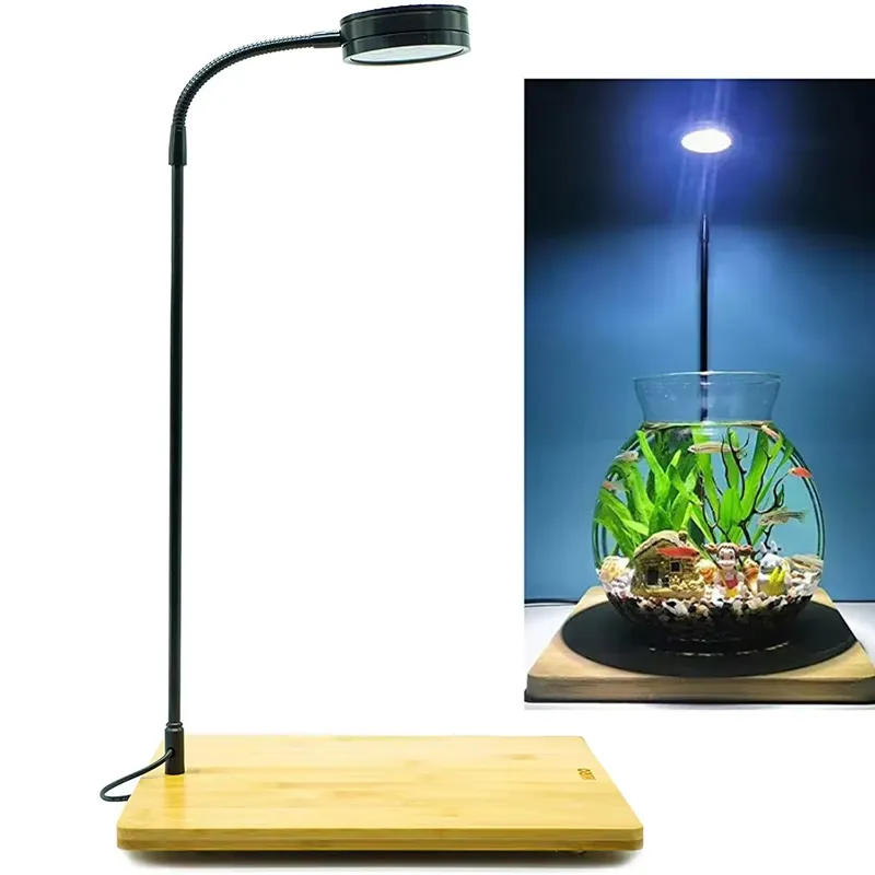 Planted Aquarium Hours - Vollspektrum-LED-Licht mit Leuchtplatte für Aquarien, Nano-Tanks,