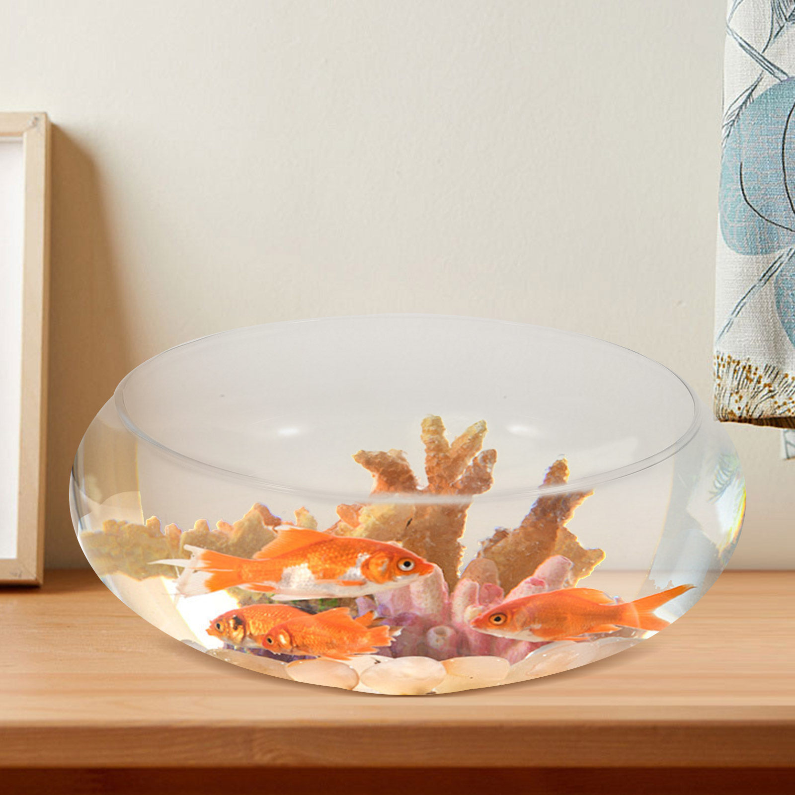 Planted Aquarium For Goldfish - Premium Transparentes Glas-Fischbecken Kleines Desktop-Aquarium für