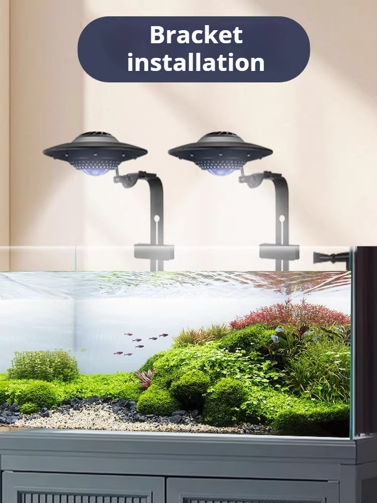 Planted Aquarium For Goldfish - UFO Fischaquariumleuchte, Vollspektrumlampe für Wasserpflanzen, Algenwachstumsleuchte