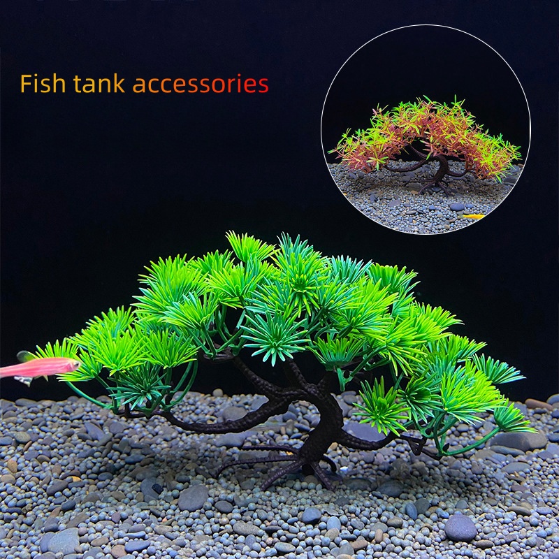 Planted Aquarium For Goldfish - Aquarium-Bonsai-Baum, Pflanze, Aquarium-Dekoration, künstliche Pflanze, Blumendekoration,