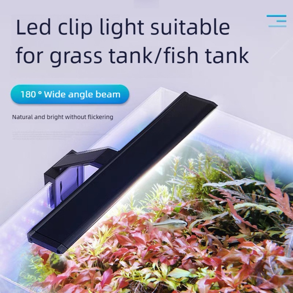 Planted Aquarium Mini - Mini-Clip-On-Aquariumleuchte Tageslicht/Mondlicht Korallenriff 12W/14W Aquarium-LED-Leuchte Pflanzenlampe