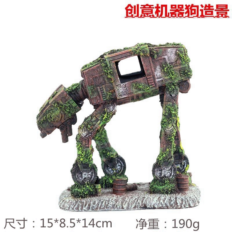 Dekorative Roboterhund-Figur a – Planted Aquarium With Driftwood Bewertung und Preis