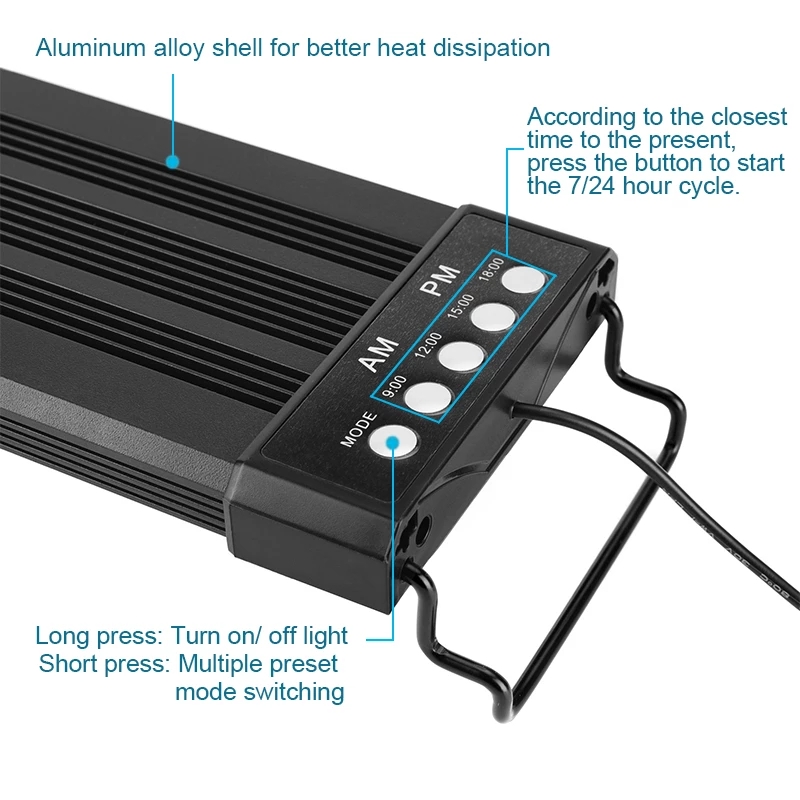 Aquarium LED Beleuchtung 24/7  – Planted Aquarium Hours Bewertung und Preis