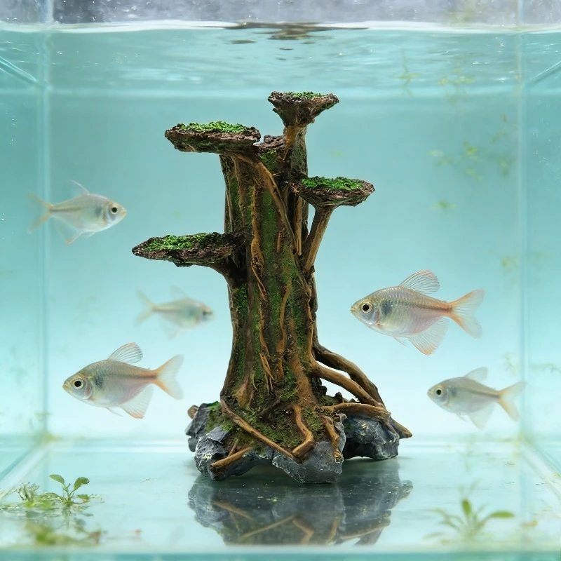 Künstlicher Moosbaum-Treibholz – Planted Aquarium With Driftwood Bewertung und Preis