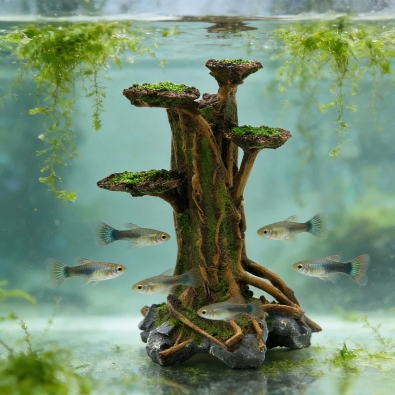 Künstlicher Moosbaum-Treibholz – Planted Aquarium With Driftwood Bewertung und Preis