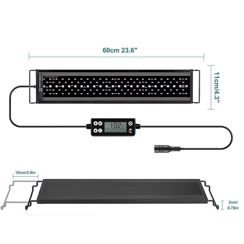 Neue 60cm Vollspektrum LED-Aqu – Planted Aquarium Hours Bewertung und Preis