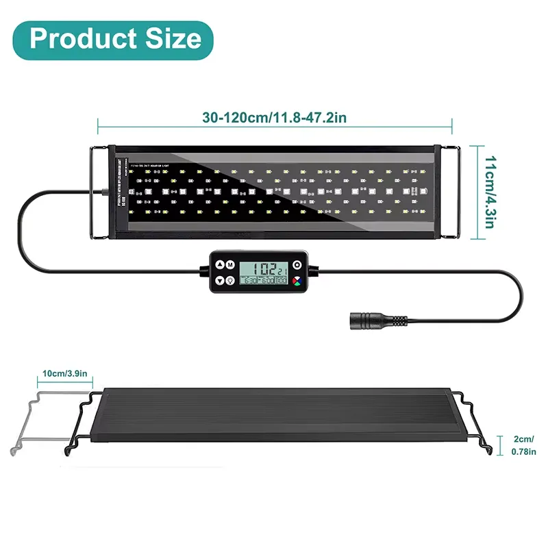 Neue 60cm Vollspektrum LED-Aqu – Planted Aquarium Hours Bewertung und Preis