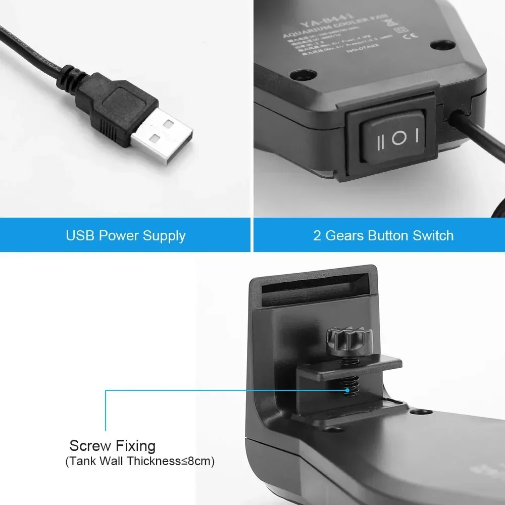 USB-Aquarium-Lüfter mit Geschw – Planted Aquarium Mini Bewertung und Preis