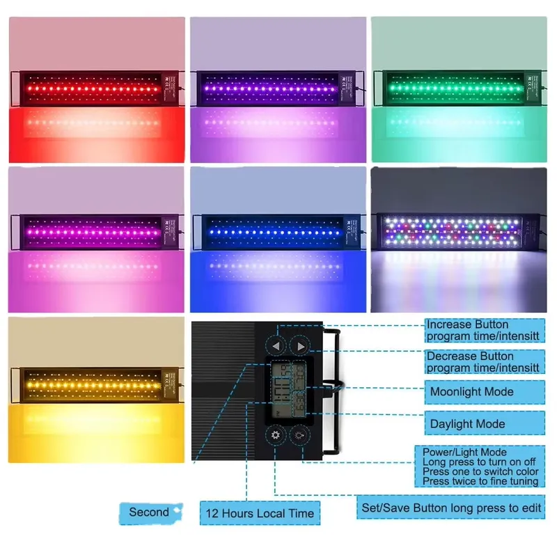 LED-Aquariumbeleuchtung 45cm 2 – Planted Aquarium Hours Bewertung und Preis