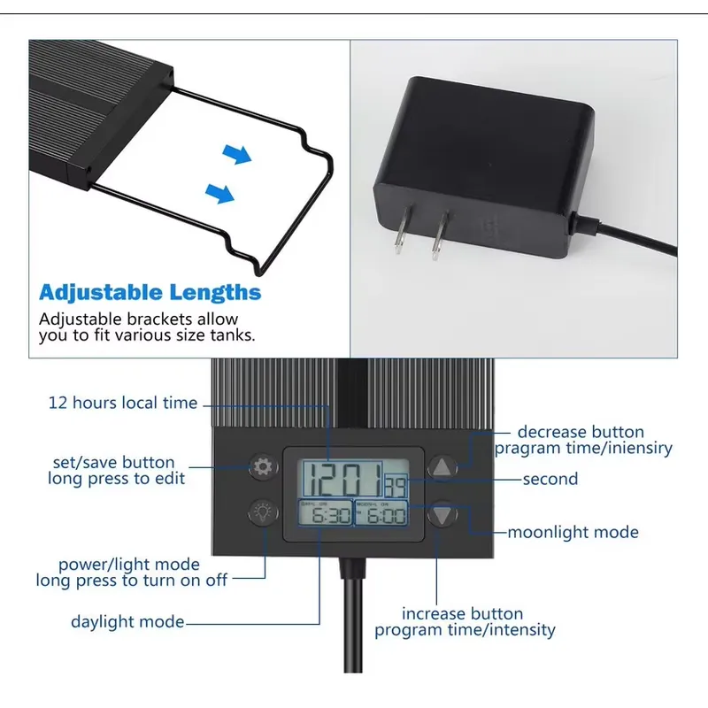 LED-Aquariumbeleuchtung 45cm 2 – Planted Aquarium Hours Bewertung und Preis