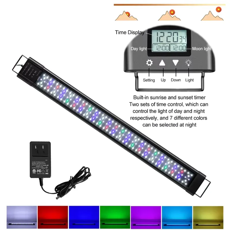 48W IP68 LED Aquariumbeleuchtu – Planted Aquarium Hours Bewertung und Preis